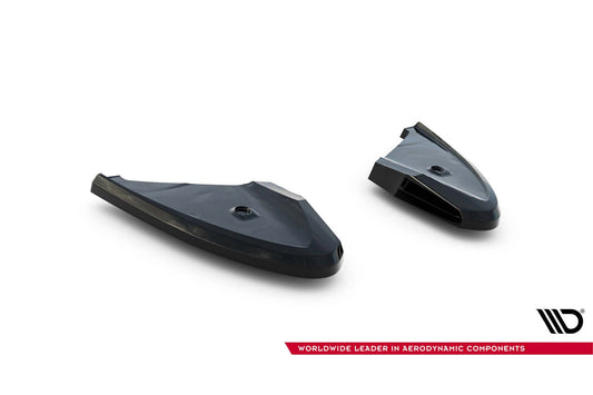 Insertii laterale pentru bara spate Maxton Design pentru Volkswagen T-Roc R (2017-2021), lac negru