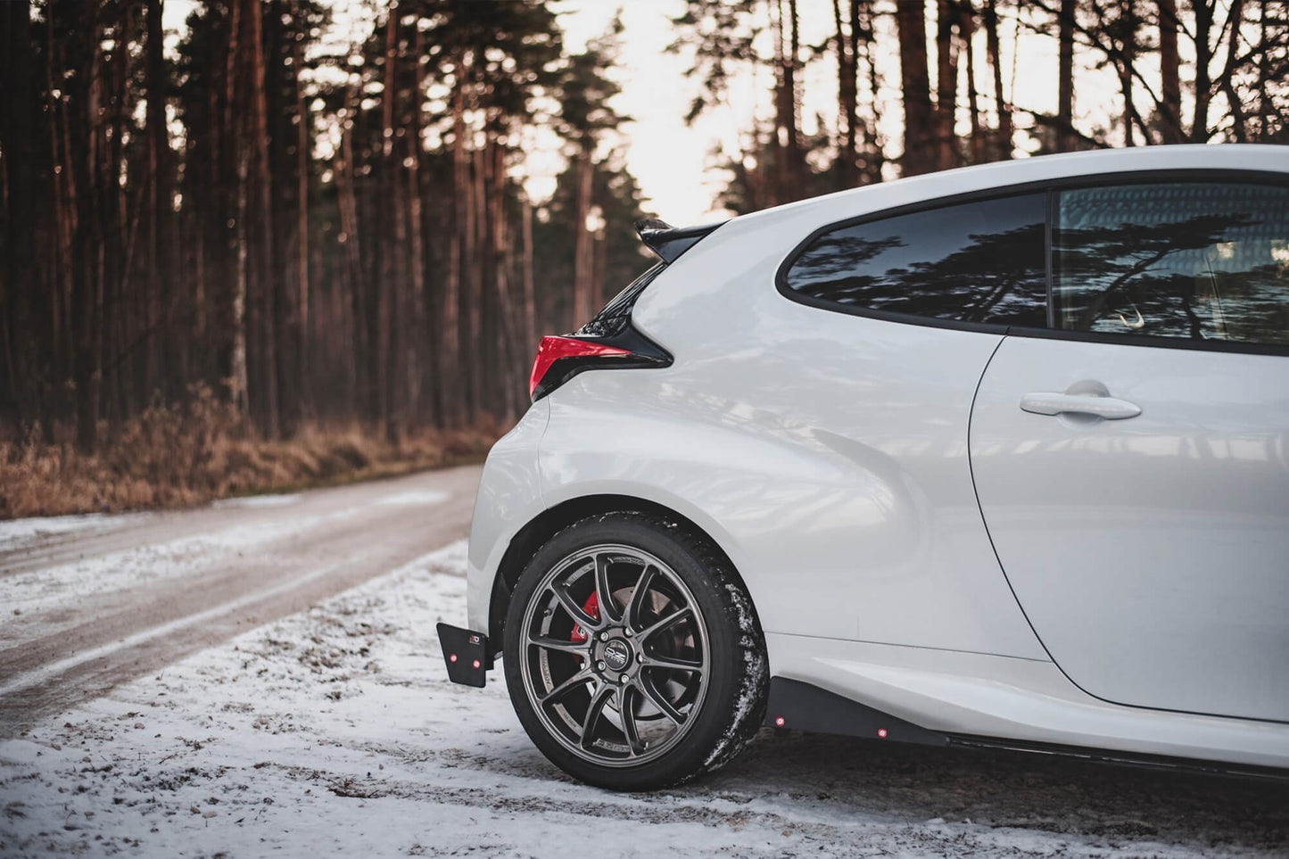 Maxton Design V2 Rear Diffuser Side Splitters for Toyota Yaris GR (2020 onwards), Matte Black