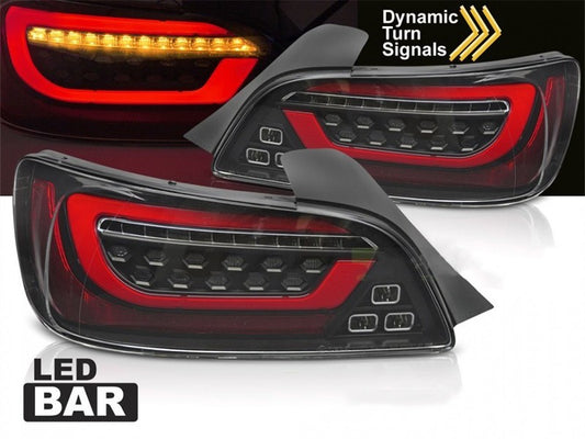 Set stopuri LED pentru Honda S2000 (2000-2009) cu semnalizare dinamica, baza rosie si neagra, stanga si dreapta