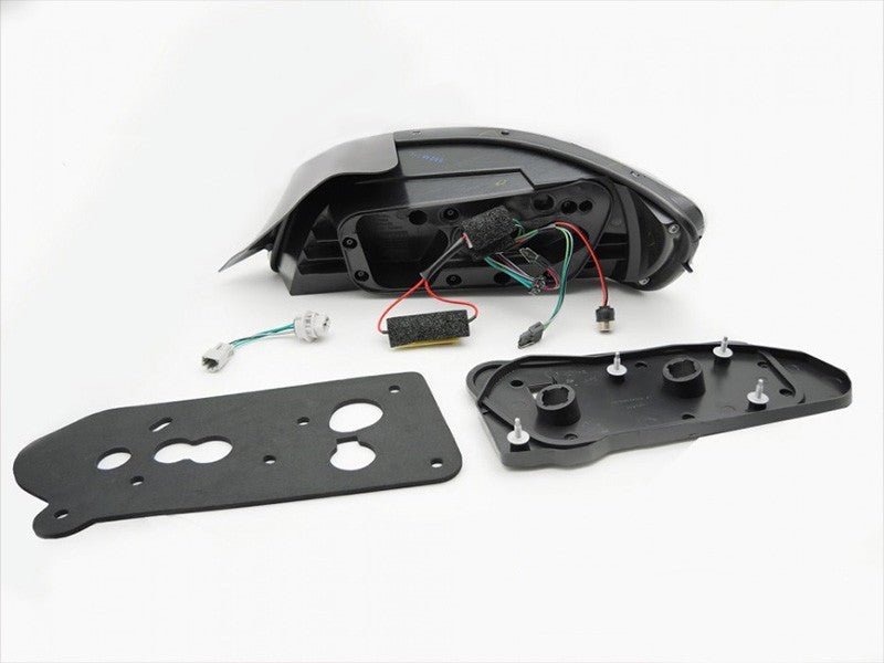 Set stopuri LED pentru Honda S2000 (2000-2009) cu semnalizare dinamica, baza rosie si neagra, stanga si dreapta