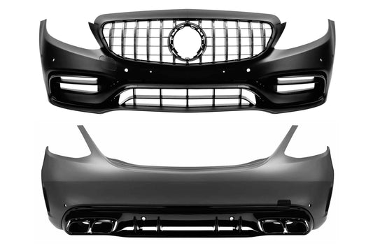 Pachet tuning tip 63S compatibil cu Mercedes C Class W205 (2014-2020)