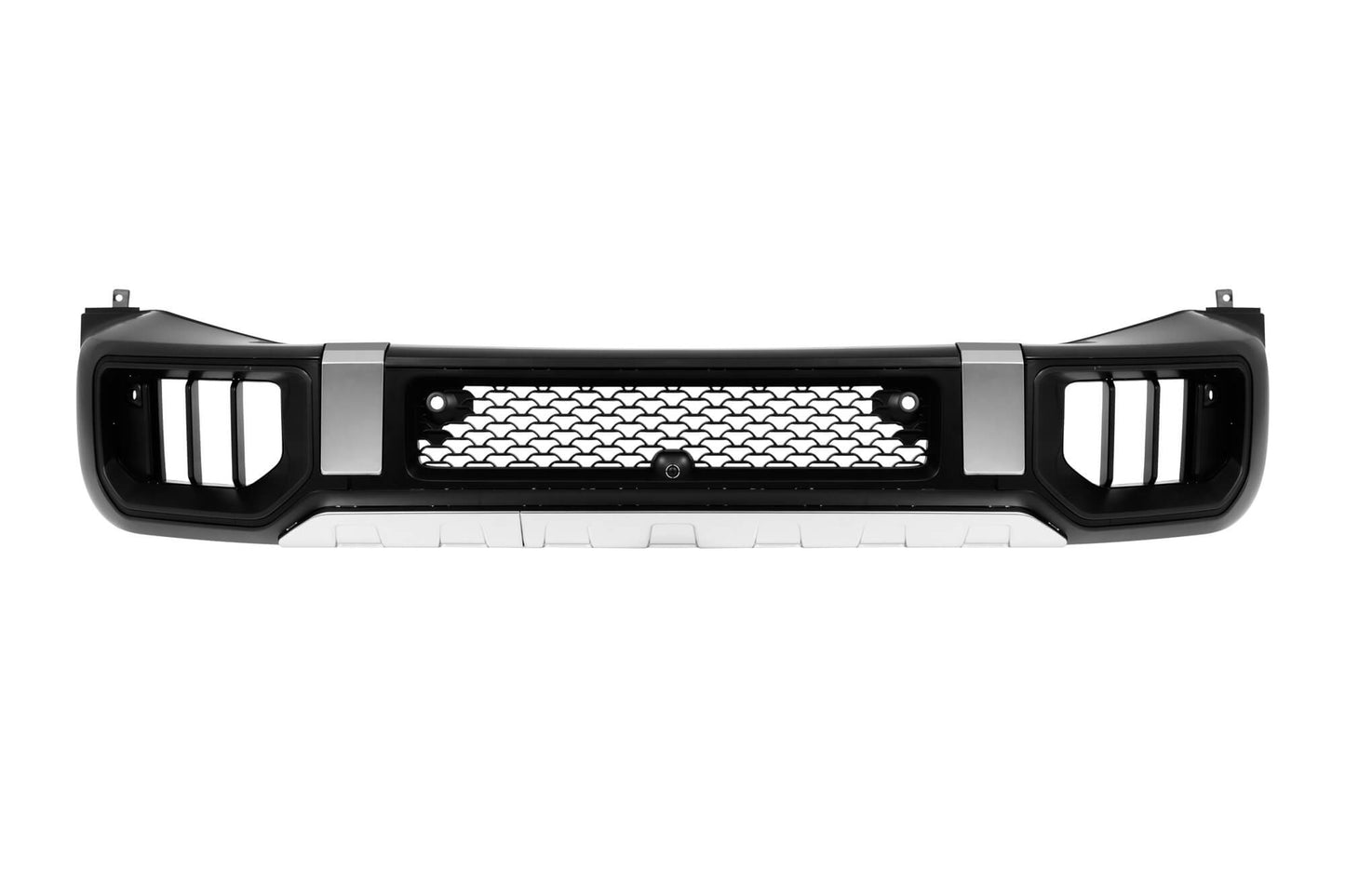 W465 Chrome Front Bar Set compatible with Mercedes G Class W464 (2018 onwards) with PDC, grille, headlight covers, fender extensions