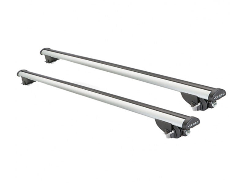 Set Bare Transversale + Cutie Portbagaj Farad Marlin F3 480L pentru Volkswagen Touareg (după 2018), model cu bare longitudinale integrate