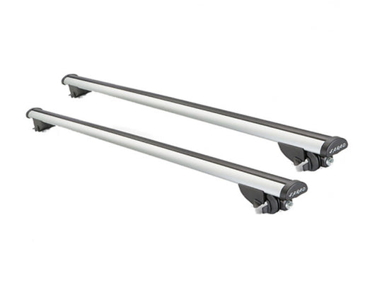 Set Bare Transversale + Cutie Portbagaj Farad Marlin F3 480L pentru Volkswagen Touareg (dupa 2018), model cu bare longitudinale integrate