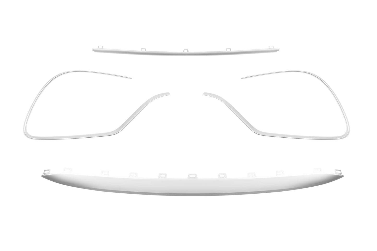 Tuning package type 63 compatible with Mercedes GLE SUV W167 (2019-2023), with chrome strips and tips