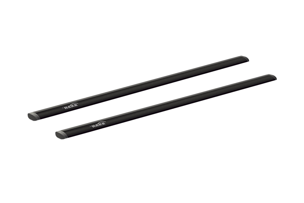 Bare transversale din aluminiu Hakr Wing 1200x74x29mm, negre, set 2 bucăți