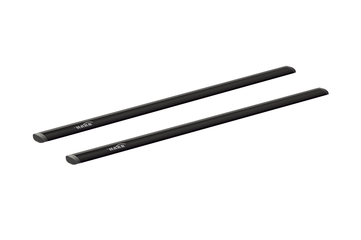 Bare transversale din aluminiu Hakr Wing 1200x74x29mm, negre, set 2 bucăți