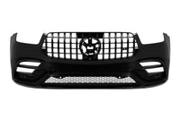 Pachet de tuning compatibil cu Mercedes GLE Coupe C167 după 2019, cu ornamente negre, grilă neagră și tipsuri negre