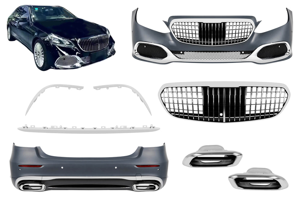 Tuning package compatible with Mercedes W212 sedan (2014-2016) for conversion to W223