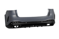 Pachet tuning tip 63 compatibil cu Mercedes GLE SUV W167 dupa 2020, cu elemente negre.