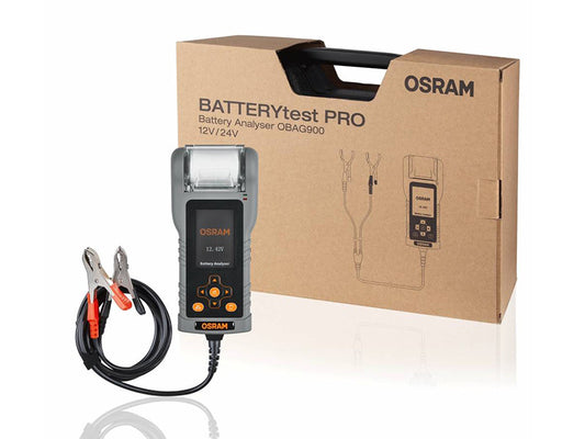 Analizor de baterie Osram BATTERYtest PRO 12-24V, cu imprimanta si port pentru card SD.