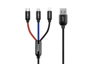 Cablu 3-în-1 Baseus de la USB la Type-C, Micro USB, iPhone