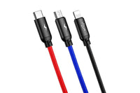 Cablu 3-în-1 Baseus de la USB la Type-C, Micro USB, iPhone