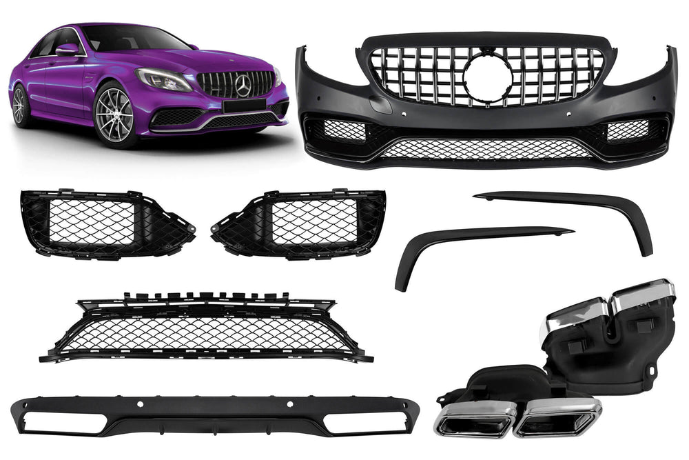 AMG C63-style bodykit for Mercedes C-Class W205 (2014 onwards)
