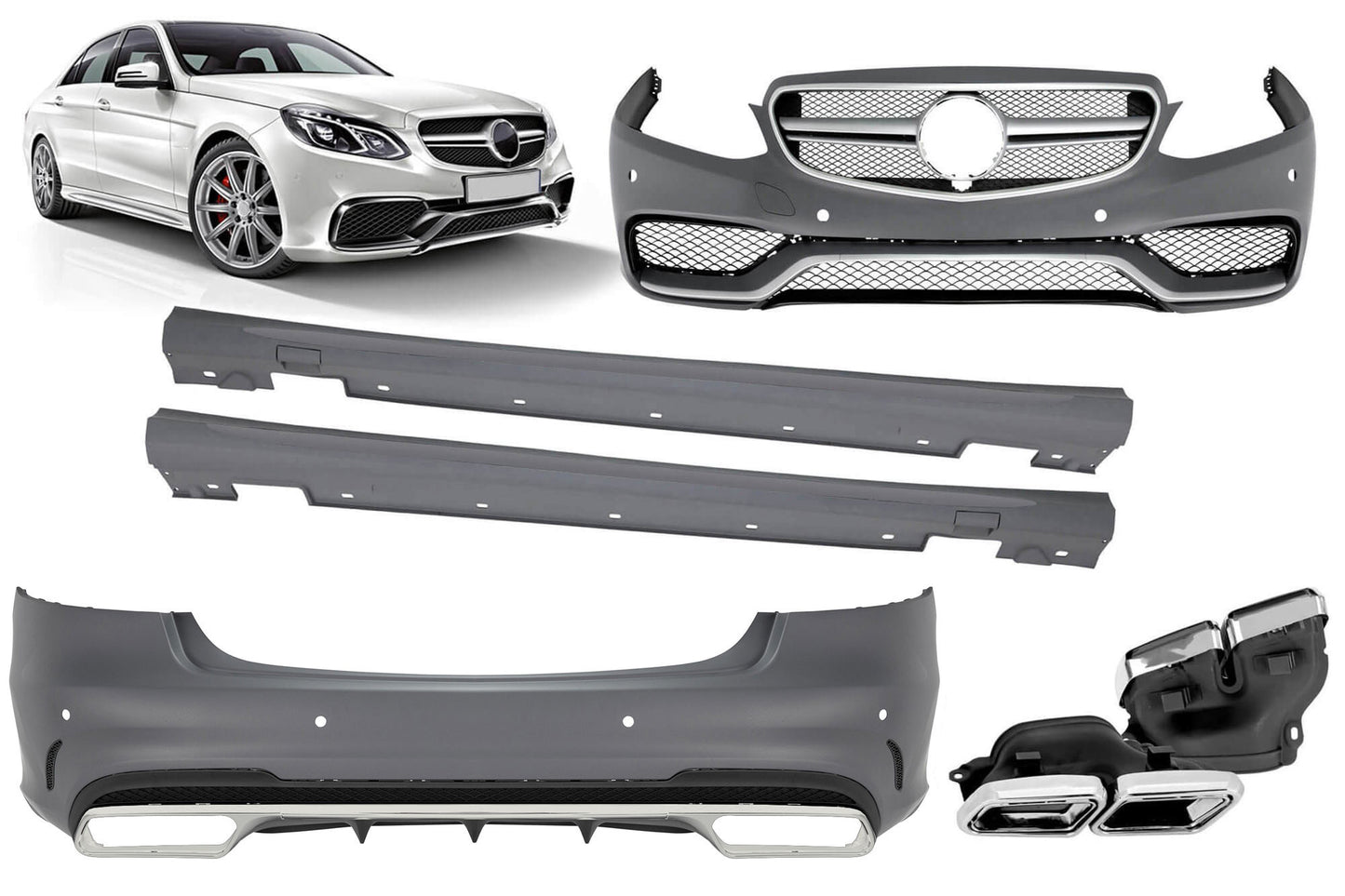 Bodykit AMG tip E63 pentru Mercedes E-Class W212 (2014-2016)