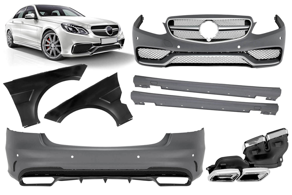 Pachet caroserie AMG tip E63 compatibil cu Mercedes E class W212 (2014–2016)