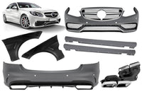 Pachet caroserie AMG tip E63 compatibil cu Mercedes E class W212 (2014–2016)