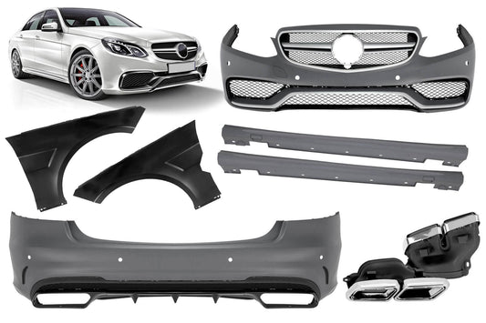 Pachet caroserie AMG tip E63 compatibil cu Mercedes E class W212 (2014–2016)