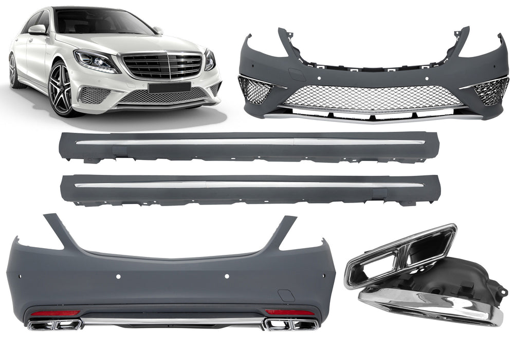 AMG S65 Style Bodykit for Mercedes S-Class W222 (2013 onwards) with PDC long wheelbase