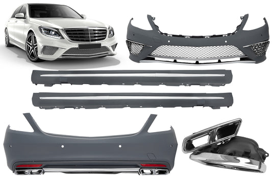 AMG S65 Style Bodykit for Mercedes S-Class W222 (2013 onwards) with PDC long wheelbase