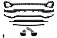 Pachet aerodinamic cu ornamente cromate compatibil cu BMW X5 F15 (2014–2018) echipat cu bare standard