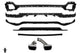 Pachet aerodinamic cu ornamente cromate compatibil cu BMW X5 F15 (2014–2018) echipat cu bare standard
