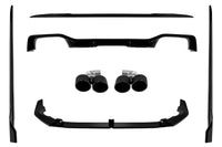 Aerodynamic package with exhaust tips compatible with BMW X4 G02 (2022–2024), for models with M package