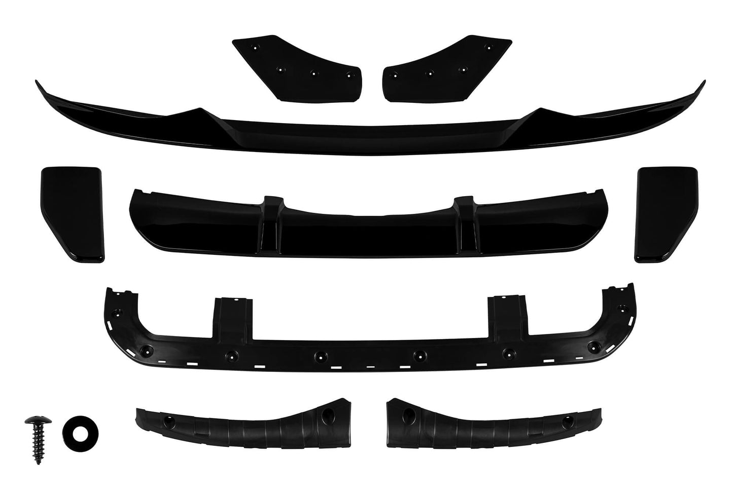Aero package compatible with BMW X5 F15 (2014-2018) with M package, gloss black