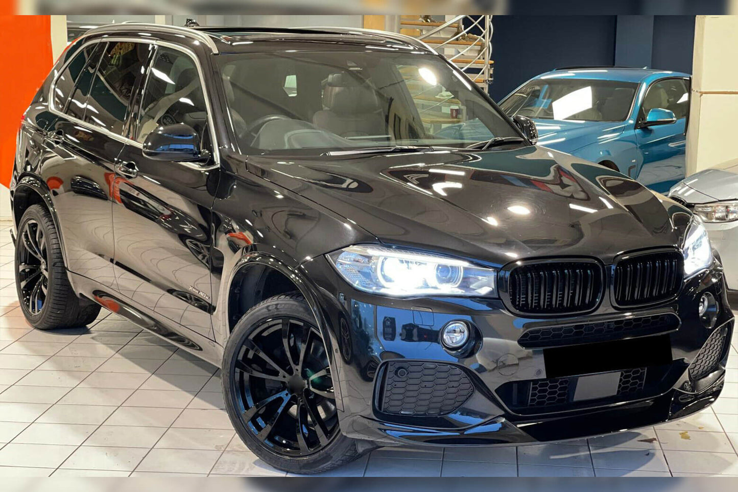 Aero package compatible with BMW X5 F15 (2014-2018) with M package, gloss black
