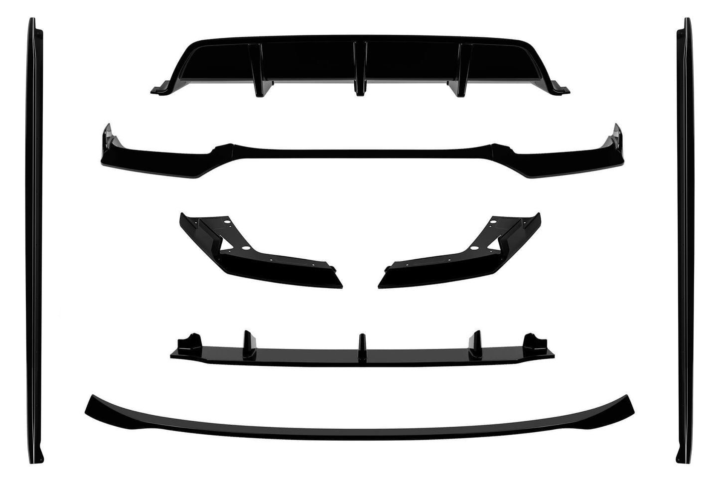 Aero Pack compatible with BMW X6 F16 (2014-2018), compatible with M-bars