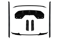 Aerodynamic package compatible with BMW X6 F16 (2014–2019), black lacquer, for the model equipped with M technik bars