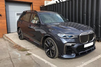 Aero package compatible with BMW X7 G07 (2019-2022), compatible with model equipped with M Tech bars, black paint