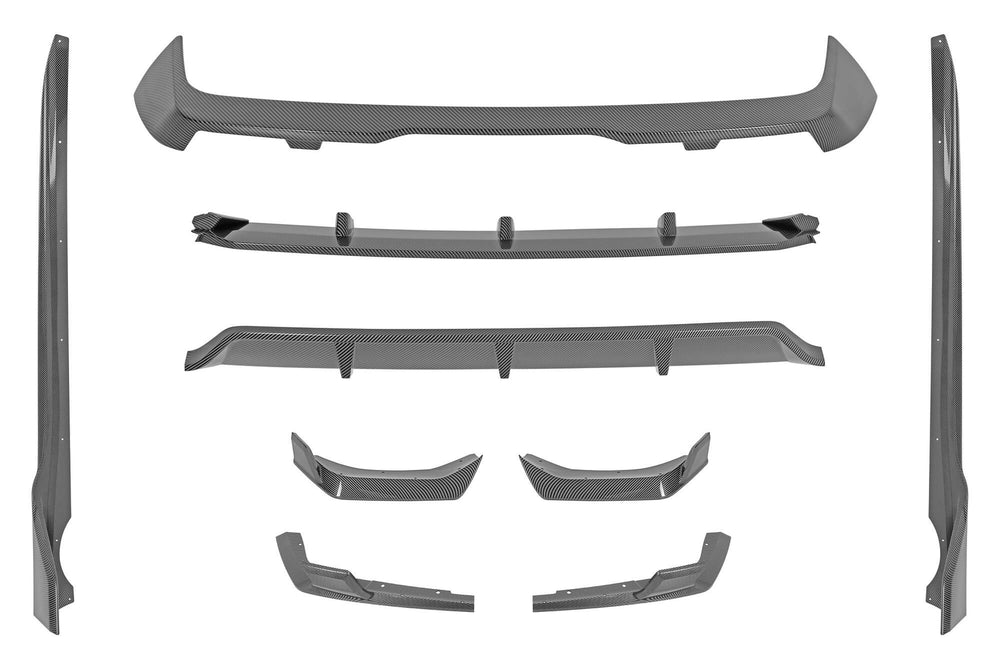 Pachet aerodinamic carbon compatibil cu BMW X7 G07 (2019-2022) pentru modelul echipat cu bare M Tech