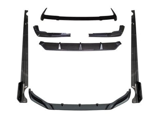 Pachet Aero compatibil cu BMW X7 G07 (după 2023), compatibil cu bare M, culoare carbon