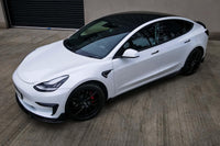 Aero package compatible with Tesla Model 3 (after 2017) with gloss black elements