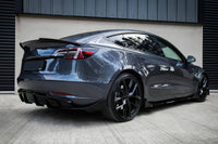 Aero package compatible with Tesla Model 3 (after 2017) with gloss black elements