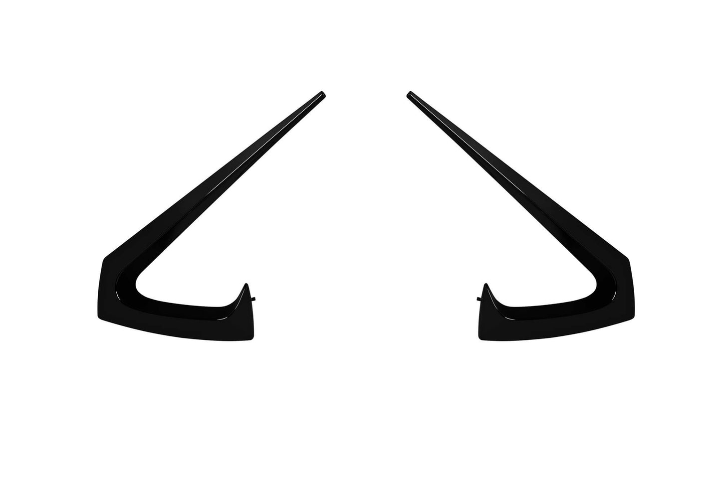 Aero package compatible with Tesla Model 3 (after 2017) with gloss black elements