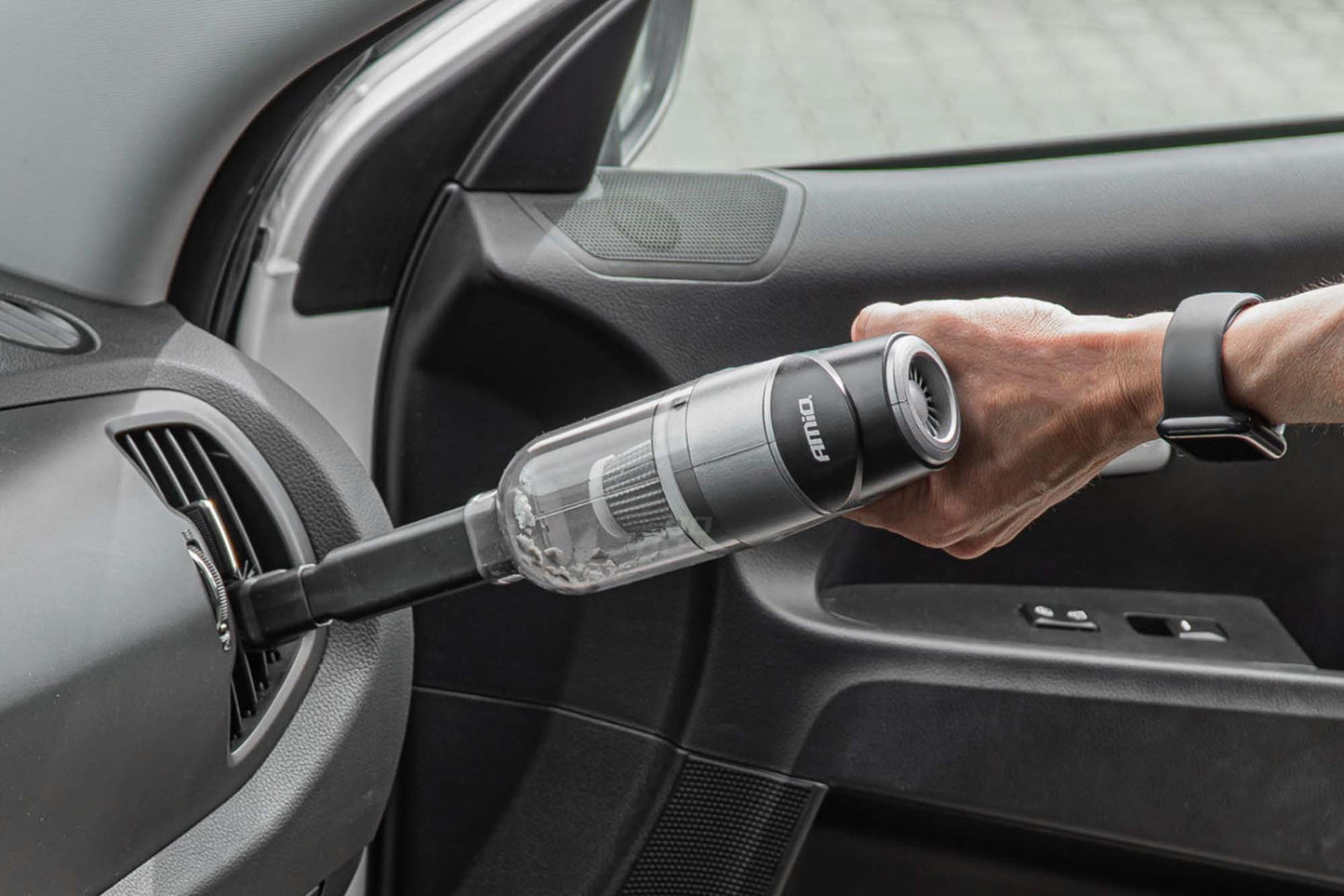Amio Aspirator Auto Fără Fir 70W, 4000mAh, 11kPa, fără Perii (brushless)