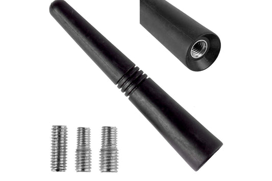 Antena auto Amio, lungime 9 cm, cu trei adaptoare: 5, 6 si 7 mm