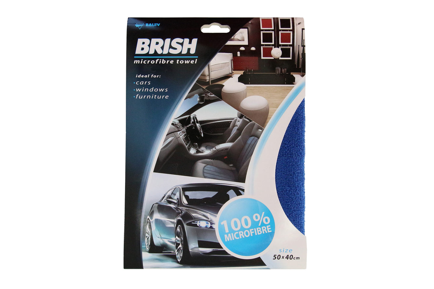 Prosop microfiber Areon albastru 50x40 cm