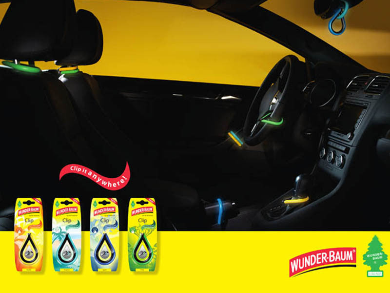 Wunder-Baum odorizant auto, seria Clip, aroma de vanilie