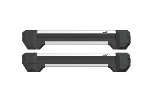 Suport schiuri Hakr Alu 4, latime 500 mm, pentru 4 schiuri, manere cromate