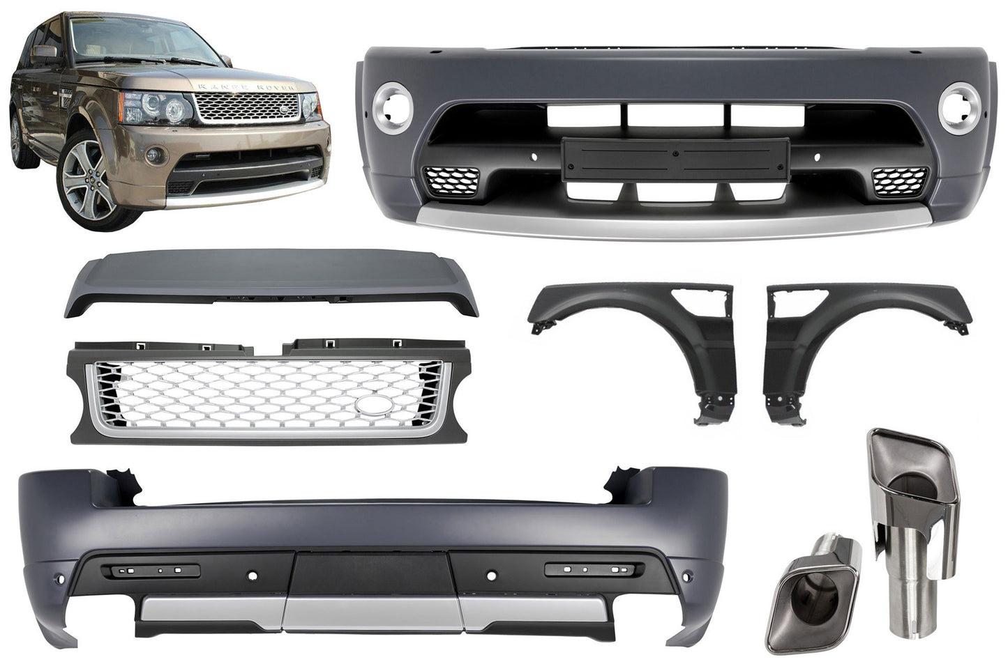 Biography Bodykit compatible with Range Rover Sport (2009-2013)
