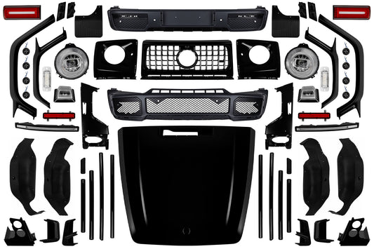 Pachet Brabus tip 800 compatibil cu Mercedes G class W463 (2008-2017), conversie la W464