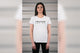 Tricou alb de damă Maxton Design