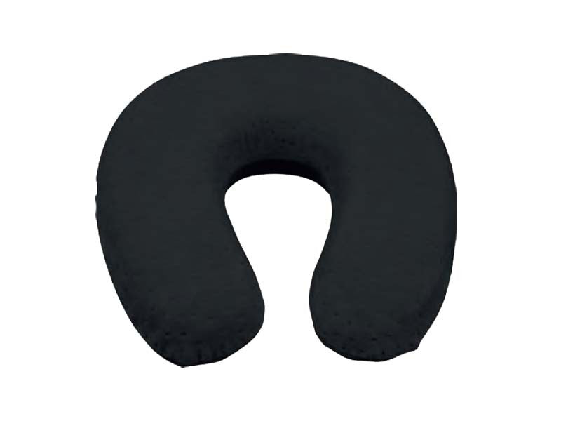 Pernă neagră în formă de „U” Petex, 29x28 cm