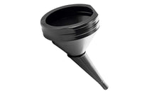 Black Amio funnel with sieve, diameter 21 cm, angled neck