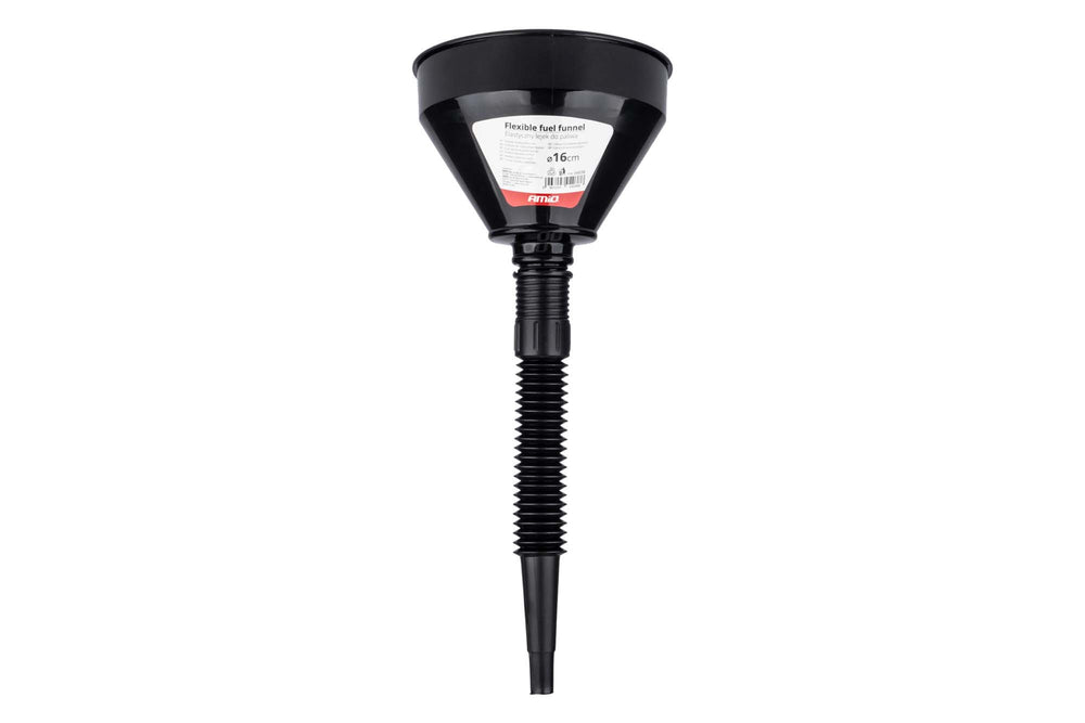 Pâlnie Amio neagră cu prelungitor, diametru 16cm