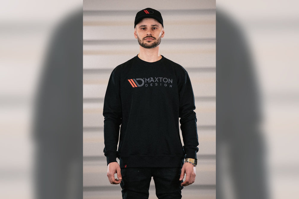 Bluza neagră de bărbați Maxton Design