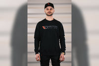 Bluza neagră de bărbați Maxton Design